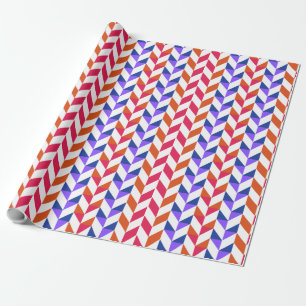 Geometric pattern Christmas wrapping paper