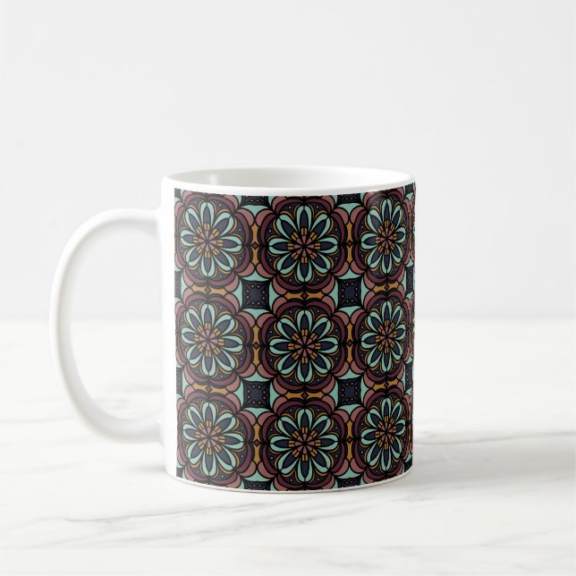 Geometric Pattern Coffee Mug (Left)