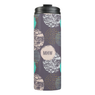Geometric Pattern custom monogram tumbler