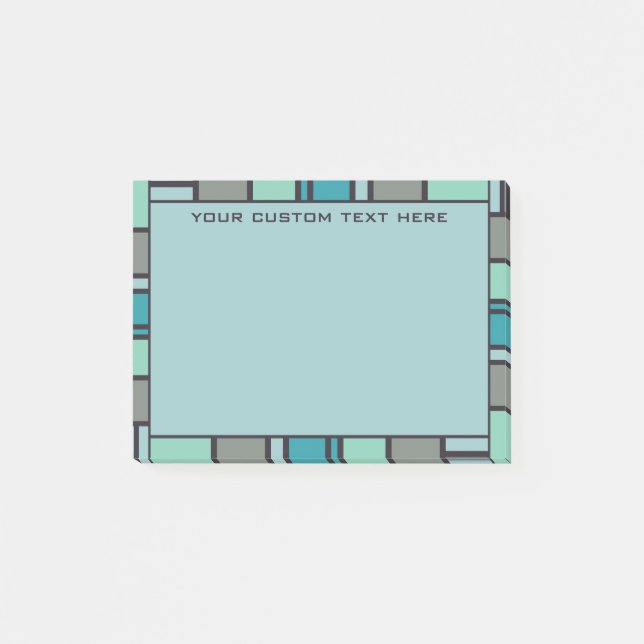 Geometric Pattern custom Post-It notes (Front)