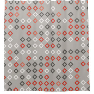 Geometric pattern design abstract, art, background shower curtain