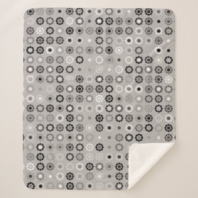 Geometric pattern design abstract, art, graphic de sherpa blanket (Front)