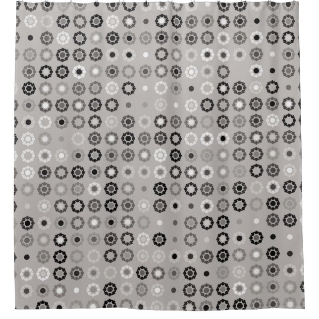 Geometric pattern design abstract, art, graphic de shower curtain (Front)