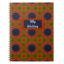 Geometric Pattern Fall Colored Notebook