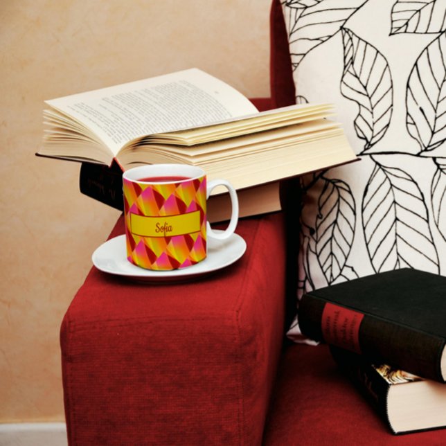 Geometric pattern fuchsia Mug (Creator Uploaded)