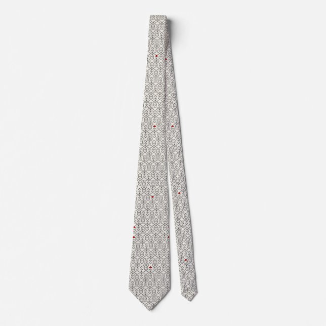 Geometric pattern Gift for Dad Tie (Front)