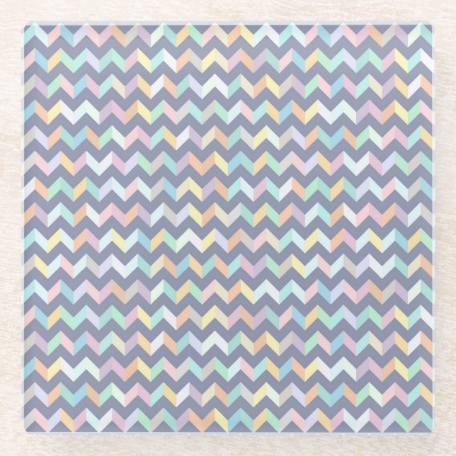 Geometric Pattern Glass Coaster (Front)