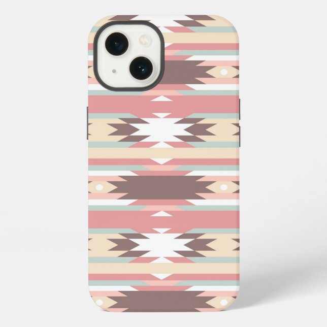 Geometric pattern in aztec style 2 iPhone case (Back)
