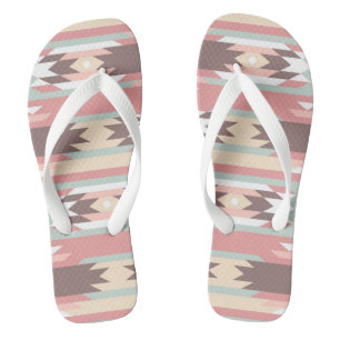 Geometric pattern in aztec style 2 jandals