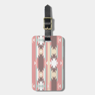 Geometric pattern in aztec style 2 luggage tag