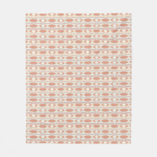 Geometric pattern in aztec style 3 fleece blanket