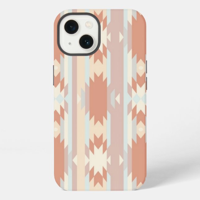 Geometric pattern in aztec style 3 iPhone case (Back)