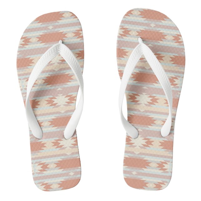 Geometric pattern in aztec style 3 jandals (Footbed)