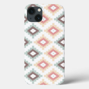 Geometric pattern in aztec style iPhone 13 case