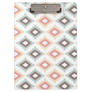 Geometric pattern in aztec style clipboard