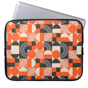 Geometric pattern in bright colour blocks. laptop sleeve