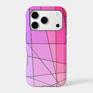 Geometric Pattern in Pink Ombre