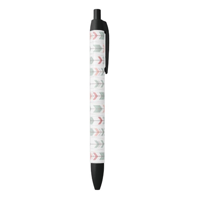 Geometric pattern in retro style black ink pen (Bottom (Vertical))
