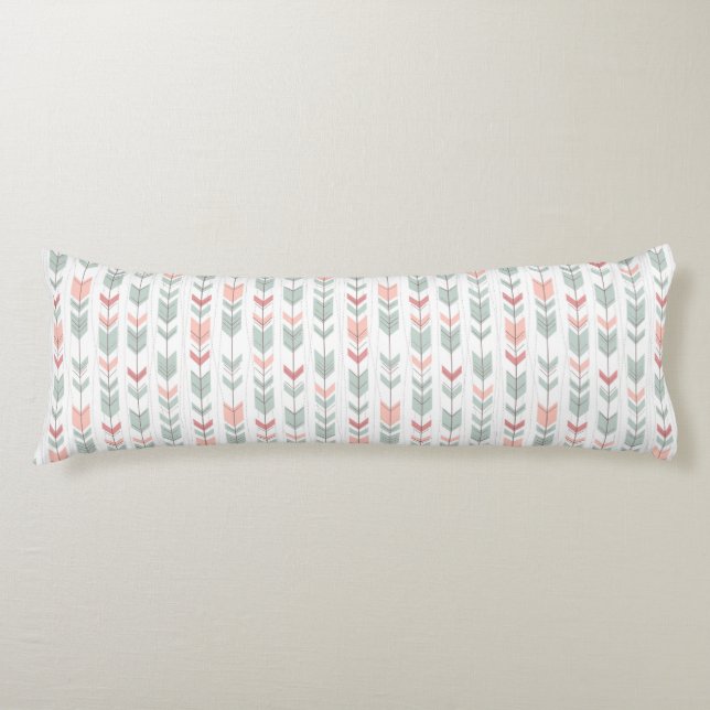 Geometric pattern in retro style body cushion (Front)