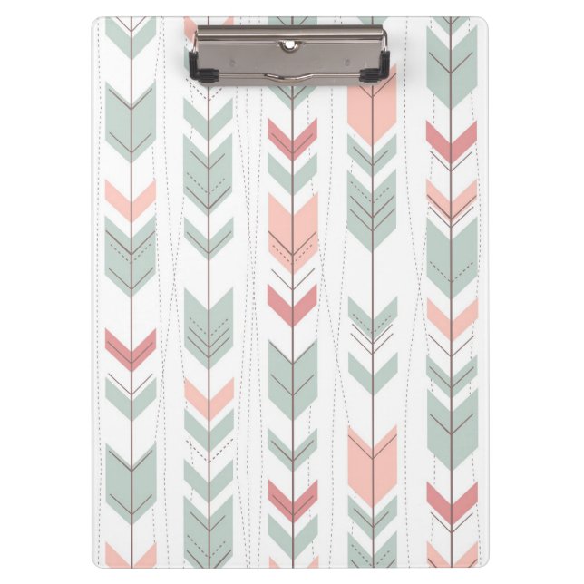 Geometric pattern in retro style clipboard (Front)