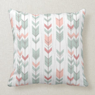 Geometric pattern in retro style cushion