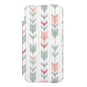 Geometric pattern in retro style incipio watson™ iPhone 5 wallet case