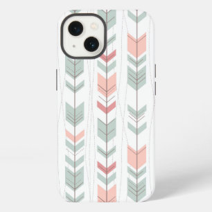 Geometric pattern in retro style iPhone 13 case