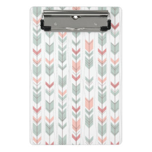 Geometric pattern in retro style mini clipboard