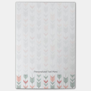 Geometric pattern in retro style post-it notes