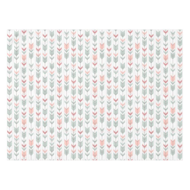 Geometric pattern in retro style tablecloth (Front (Horizontal))