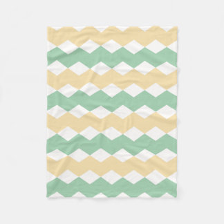 Geometric pattern in vintage  fleece blanket