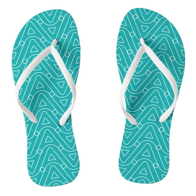 Geometric Pattern Jandals (Footbed)