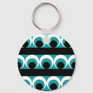 Geometric pattern key ring