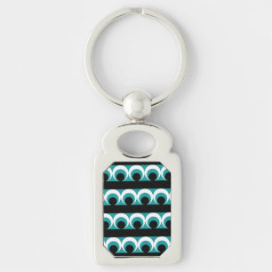 Geometric pattern key ring