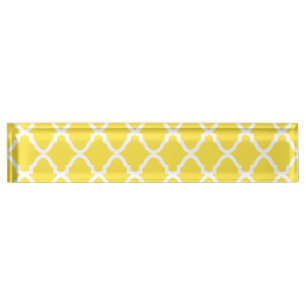 Geometric Pattern Lattice Nameplate