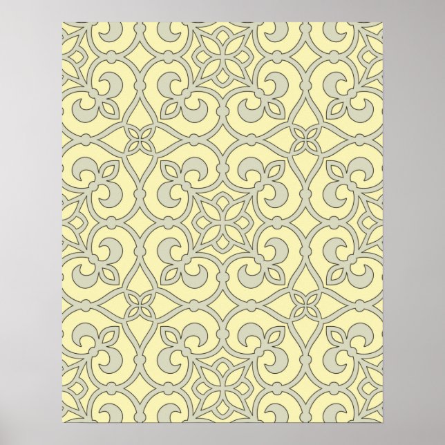 Geometric Pattern Lattice  Poster (Front)