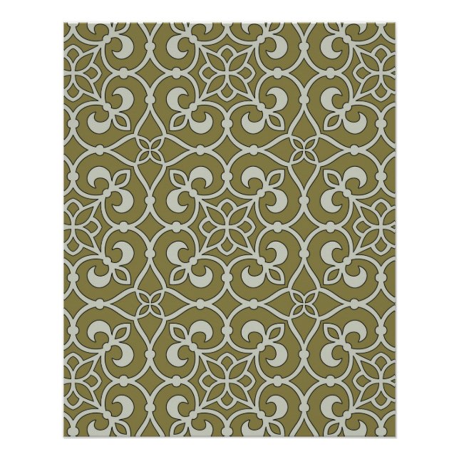 Geometric Pattern Lattice  Poster (Front)