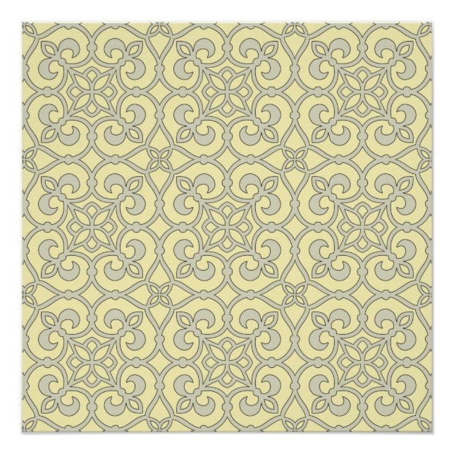 Geometric Pattern Lattice  Poster (Front)