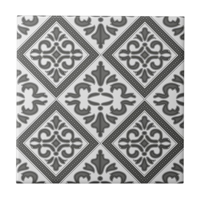 Geometric Pattern Lattice  Tile (Front)