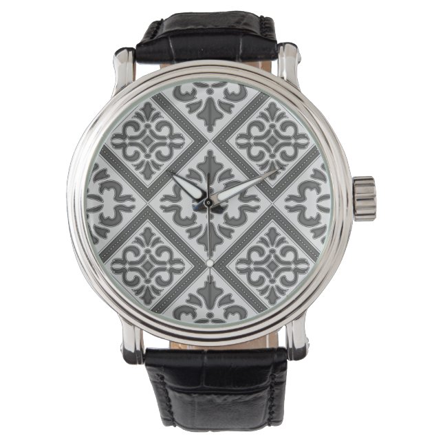 Geometric Pattern Lattice  Watch (Front)