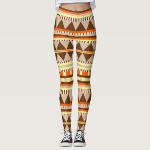 Geometric pattern leggings
