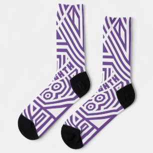Geometric pattern LOGO ONEIGHTH TOKYO Original Socks