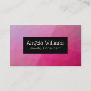 Geometric Pattern Metallic Shimmer Business Card