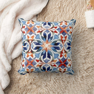Geometric Pattern Modern Smile Cushion