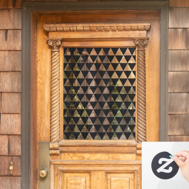 Geometric Pattern | Modern Stylish Black (Home Door)