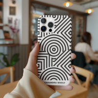 Geometric Pattern Modern Stylish Grey & White 