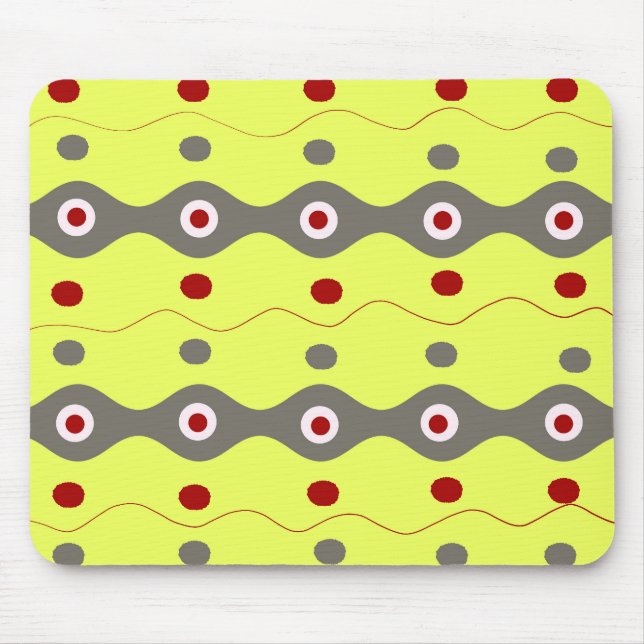 Geometric pattern mouse pad (Front)
