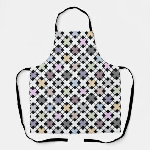 Geometric pattern multicolored Apron