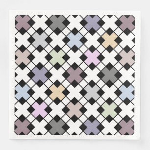 Geometric pattern multicolored Napkin
