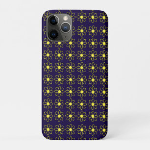 Geometric Pattern of Yellow Daisy Flowers Case-Mate iPhone Case